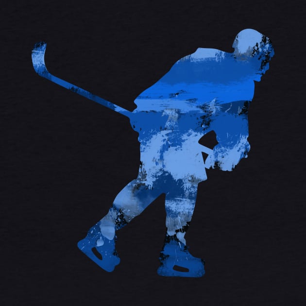 Hockey Player (Blue) by DavidLoblaw